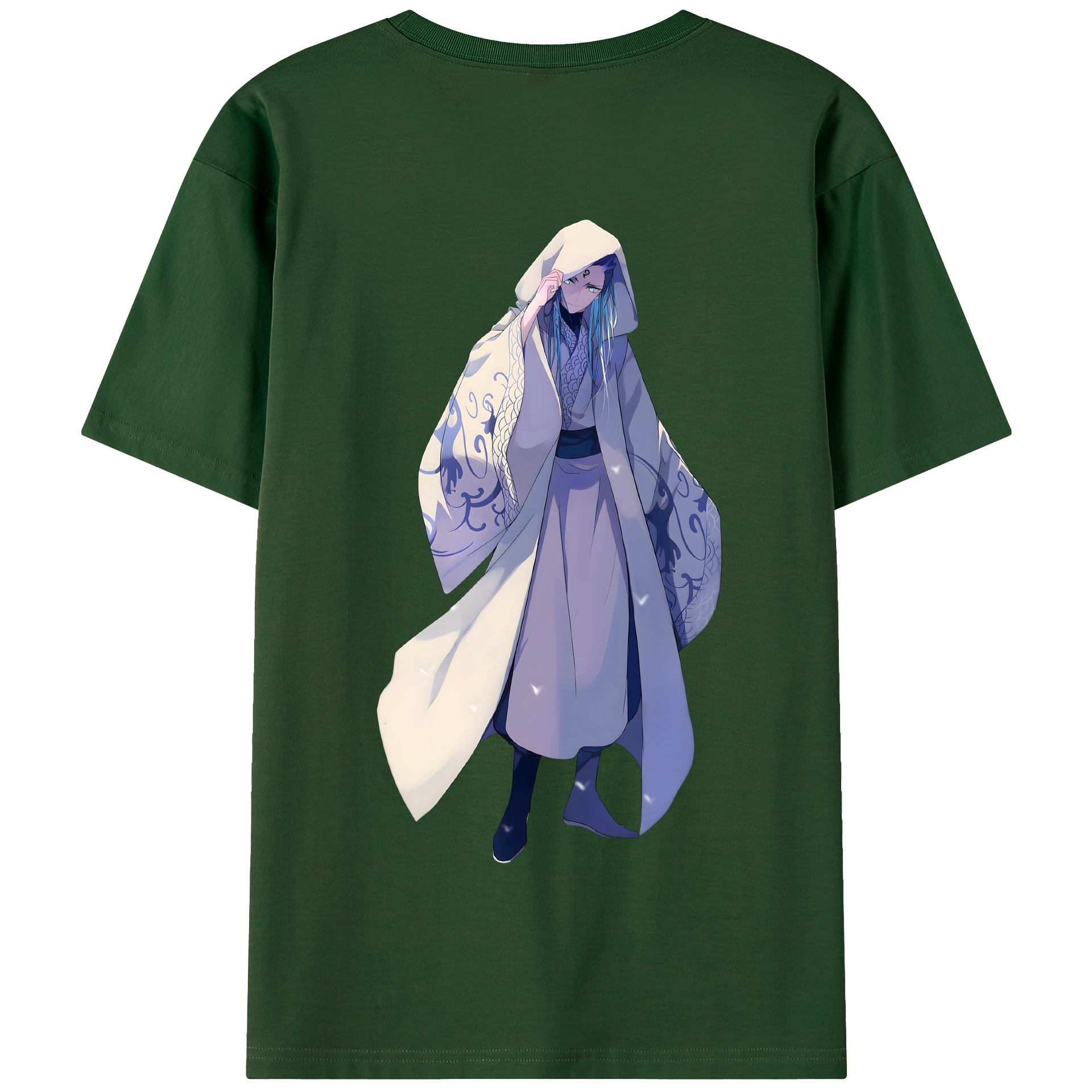 （画像用） Ne Zha 2 ナタ 魔童の大暴れ 綿100％半袖Tシャツ（背面プリント）
